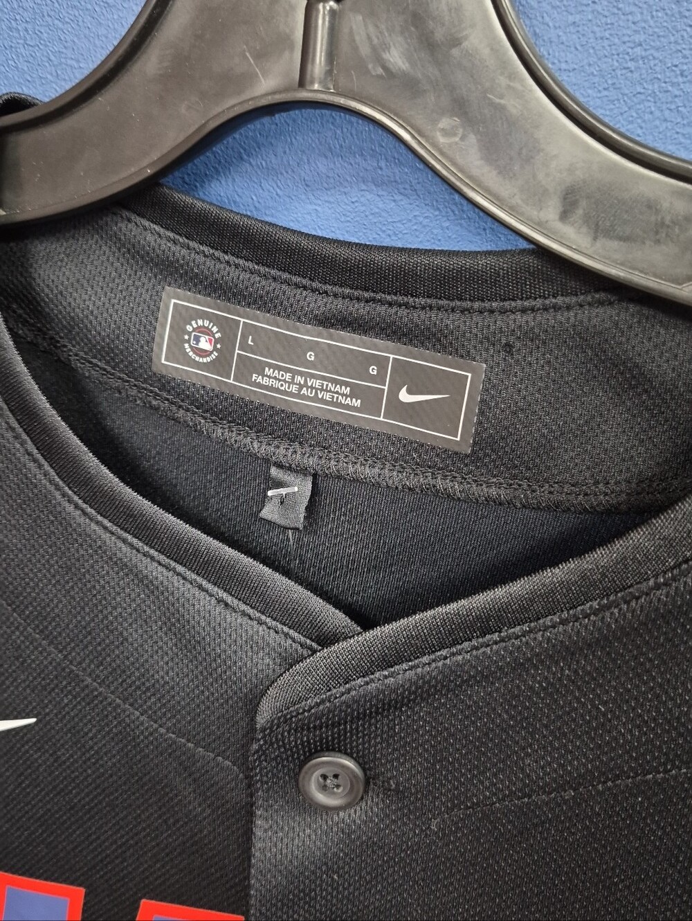 New York Mets Nike  black alternate jersey Size L - Picture 2 of 4